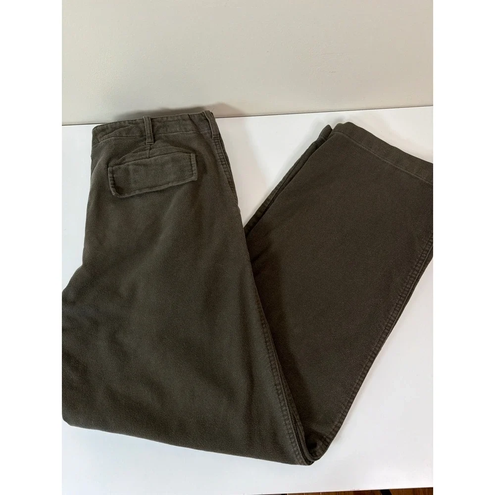 Gap Loose Fit Pants 32x30 Moleskin Chino Casual Wide Leg Retro Streetwear